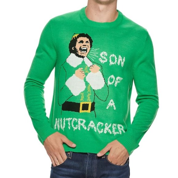 Ripple Junction Sweaters Mens Ugly Christmas Sweater Elf Movie Son